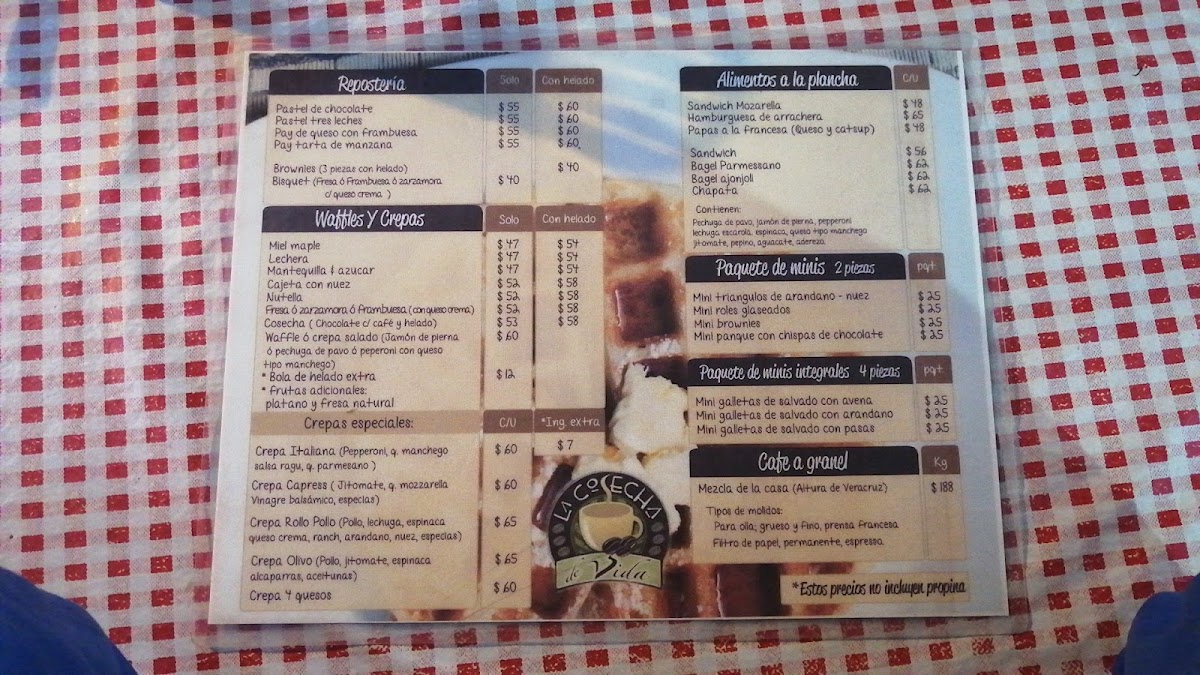 La cosecha de vida Menu - Image 5